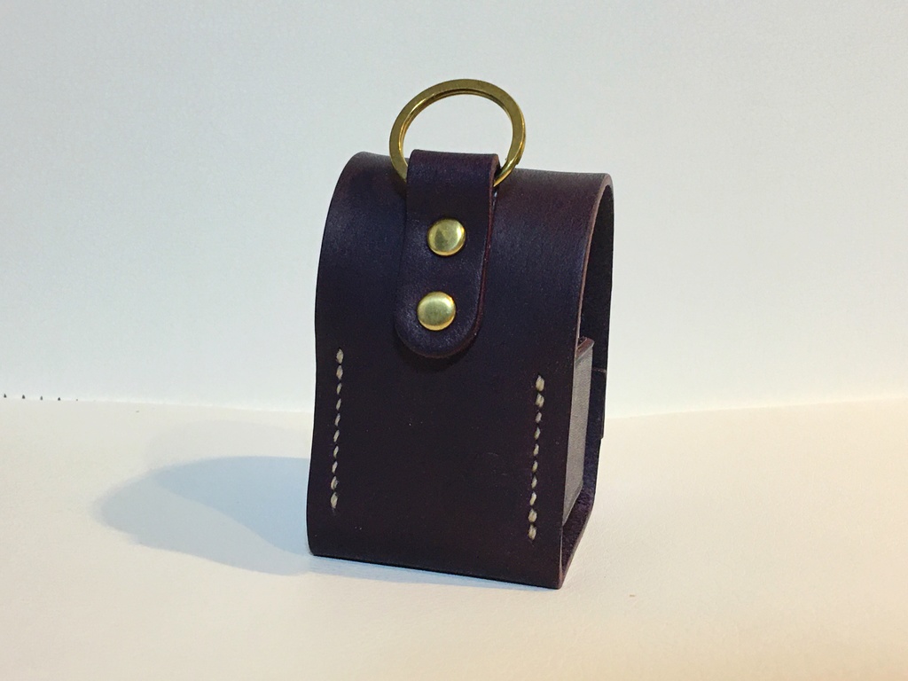 レザーインクケース紫