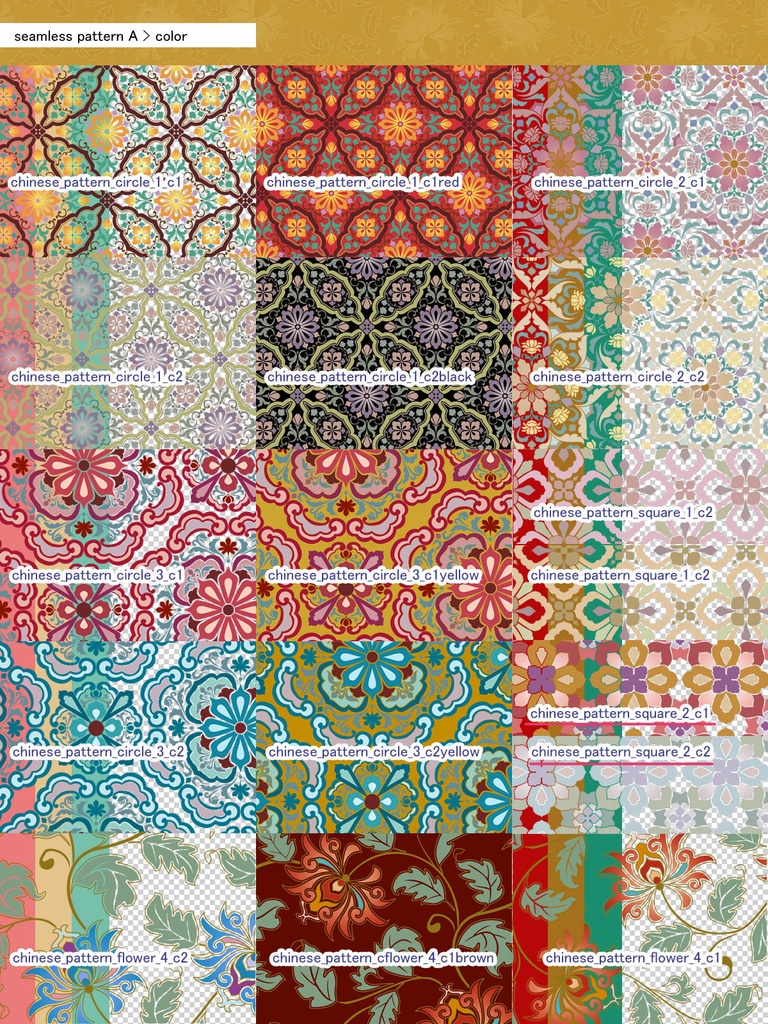 中華風文様素材集 二