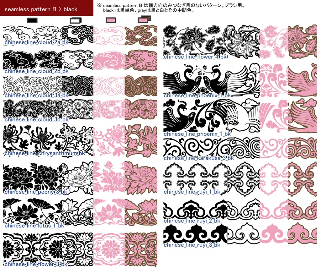 中華風文様素材集 二