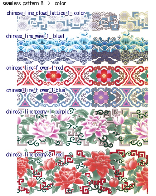 中華風文様素材集 一