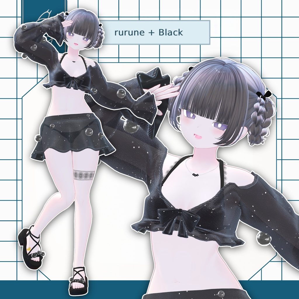 🐤30%OFFセール中🐤【16アバター対応衣装】すいさい / Suisai《シャボン玉が揺れる!》