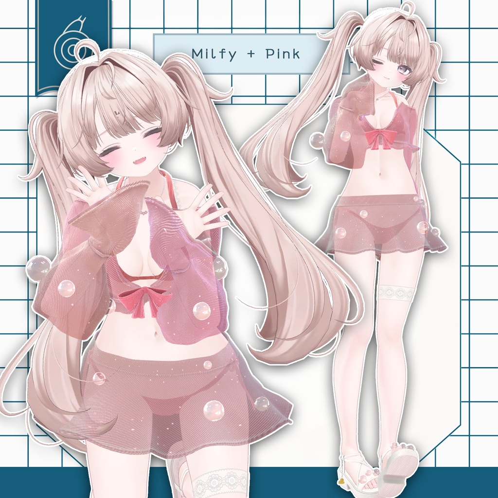 🐤30%OFFセール中🐤【16アバター対応衣装】すいさい / Suisai《シャボン玉が揺れる!》