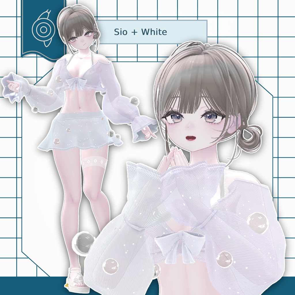 🐤30%OFFセール中🐤【16アバター対応衣装】すいさい / Suisai《シャボン玉が揺れる!》