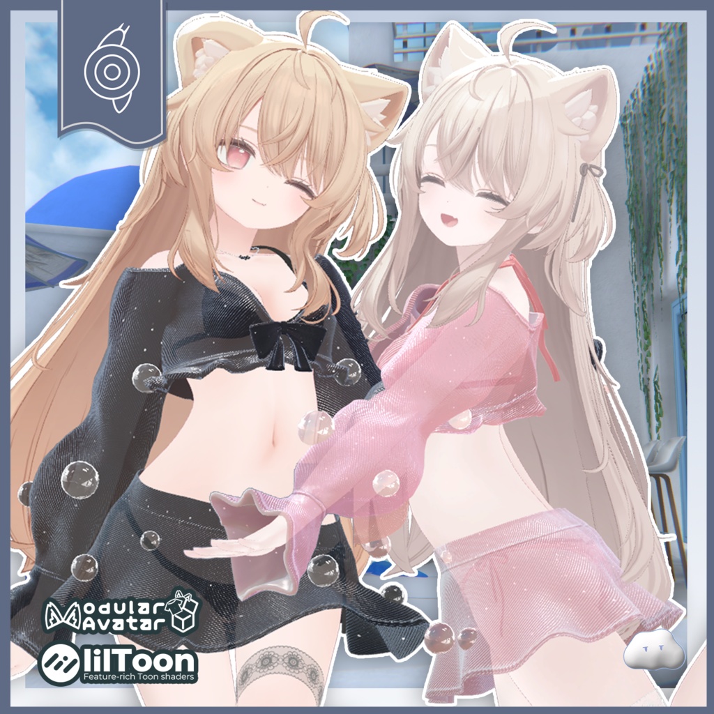 エク対応!BIG SALE!【13アバター対応衣装】シャボン玉が揺れる!《すいさい / Suisai》