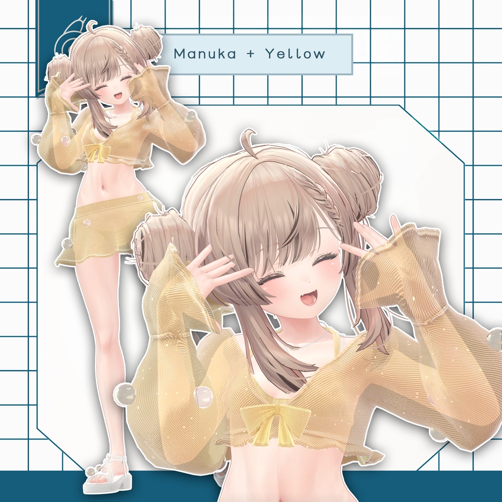 【13アバター対応衣装】シャボン玉が揺れる!《すいさい / Suisai》