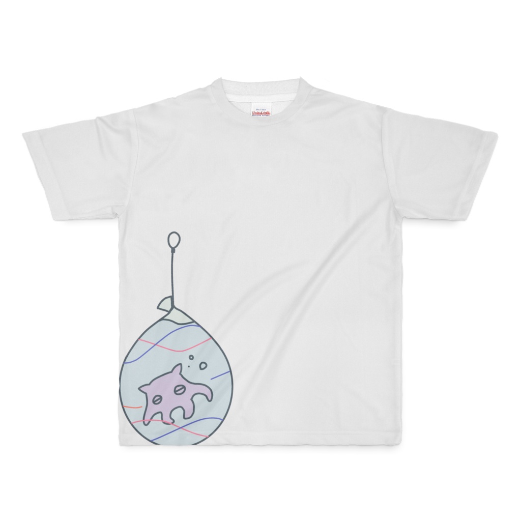 夏のメンダコTシャツ(ヨーヨーver.)2