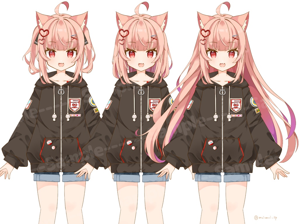 【汎用カスタム】9種カスタムねこみみちゃんモデル【VTS】