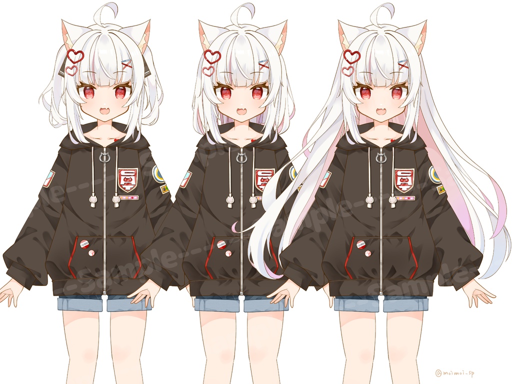 【汎用カスタム】9種カスタムねこみみちゃんモデル【VTS】