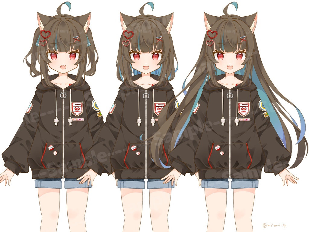 【汎用カスタム】9種カスタムねこみみちゃんモデル【VTS】