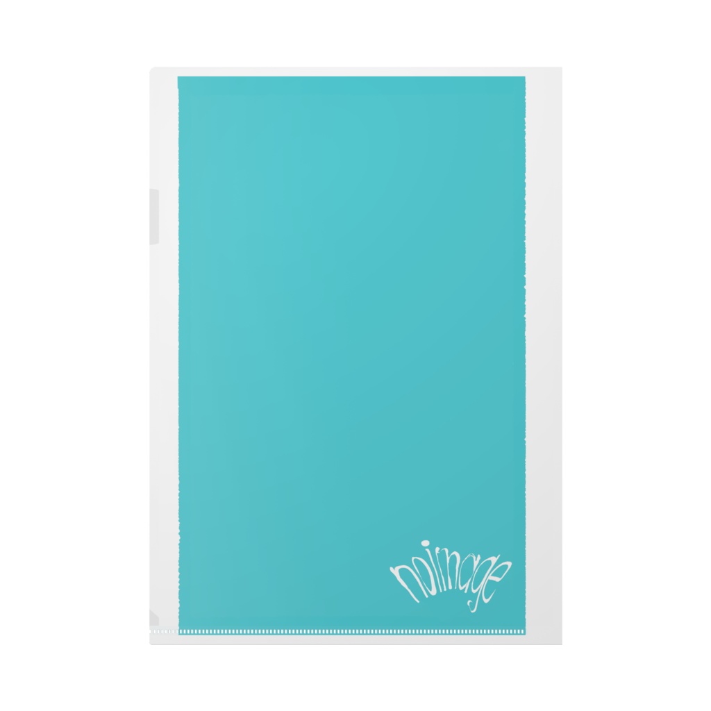 NOIMAGEnoimage クリアファイル Swirl Ver. A4 brightcyan