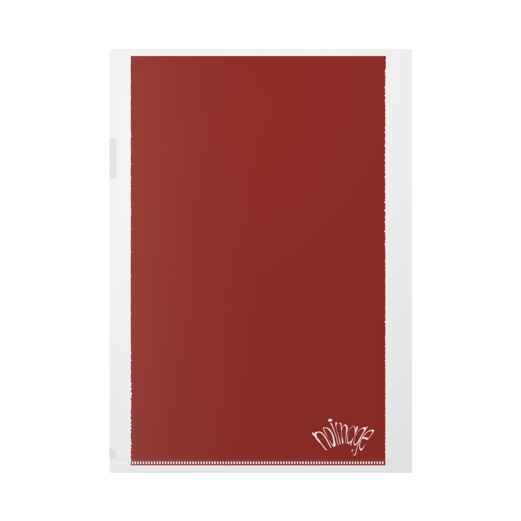 NOIMAGEnoimage クリアファイル Swirl Ver. A4 red