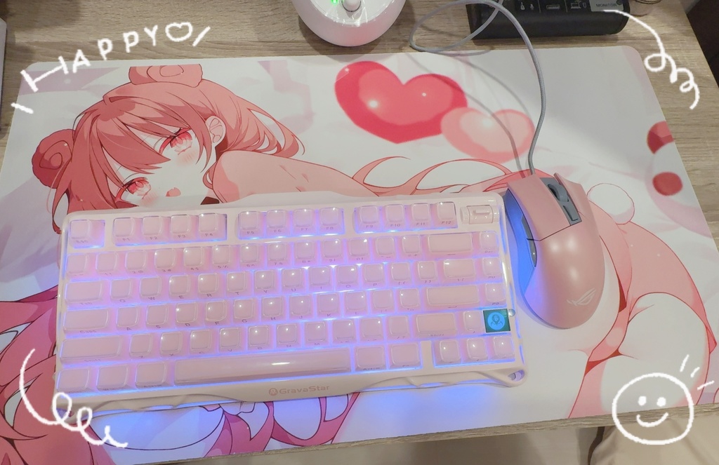 【水星すいママ描きおろし】お誕生日記念❤マウスパッド【※8/24まで受注生産】お部屋着♪