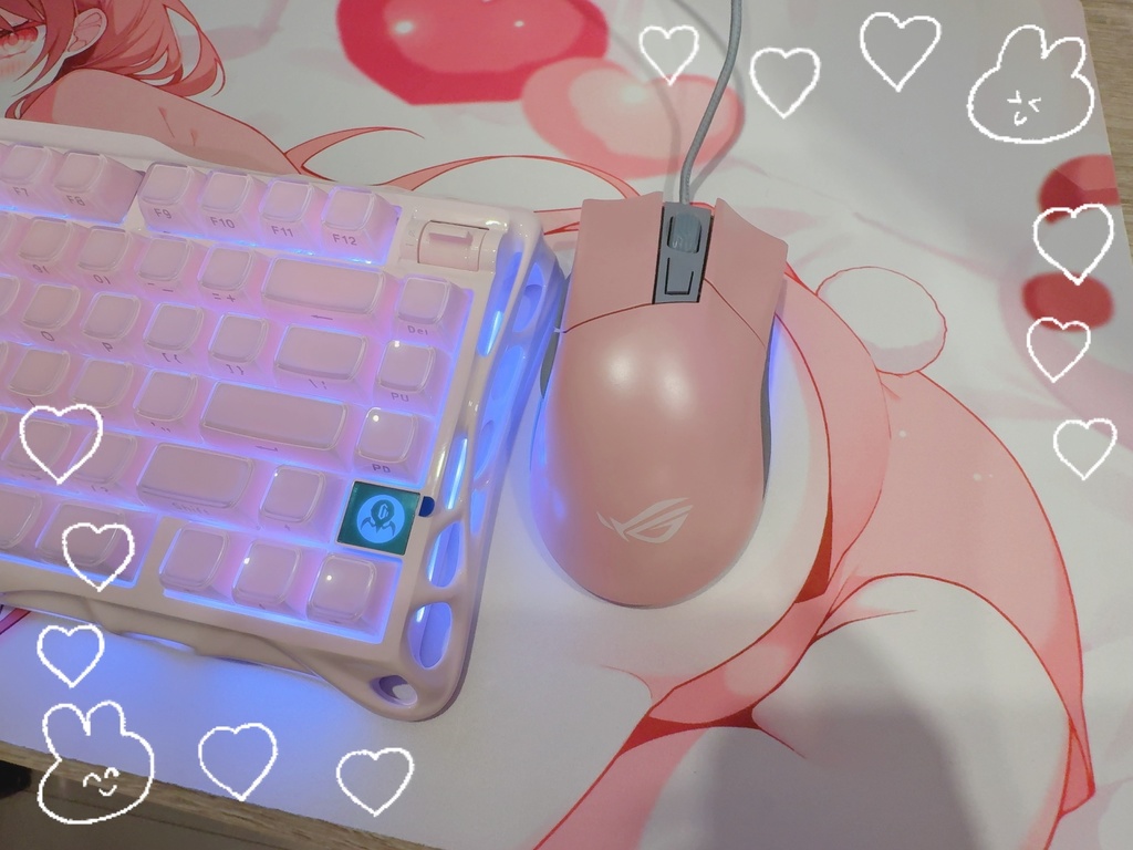 【水星すいママ描きおろし】お誕生日記念❤マウスパッド【※8/24まで受注生産】お部屋着♪