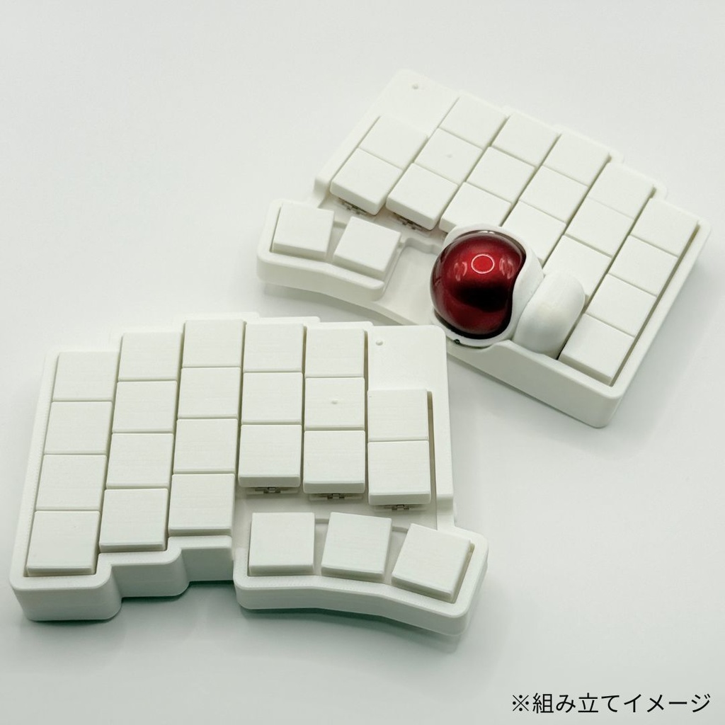 【ショップを移行しました。移行先は説明欄をご覧ください。】【完成品】roBa 無線化Keyball39(カラー選択可)