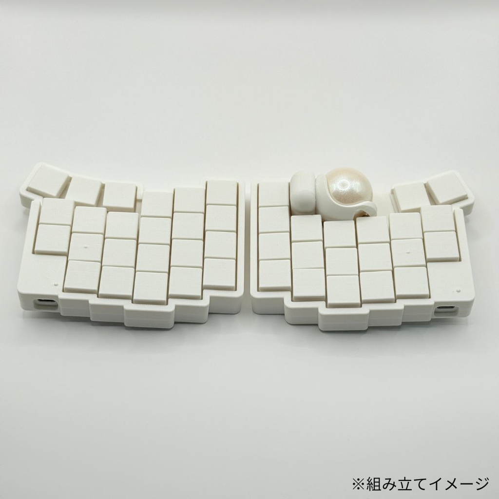 【ショップを移行しました。移行先は説明欄をご覧ください。】【完成品】roBa 無線化Keyball39(カラー選択可)