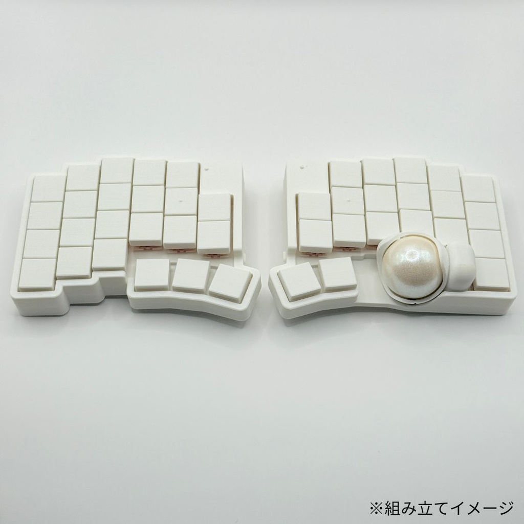 【ショップを移行しました。移行先は説明欄をご覧ください。】【完成品】roBa 無線化Keyball39(カラー選択可)