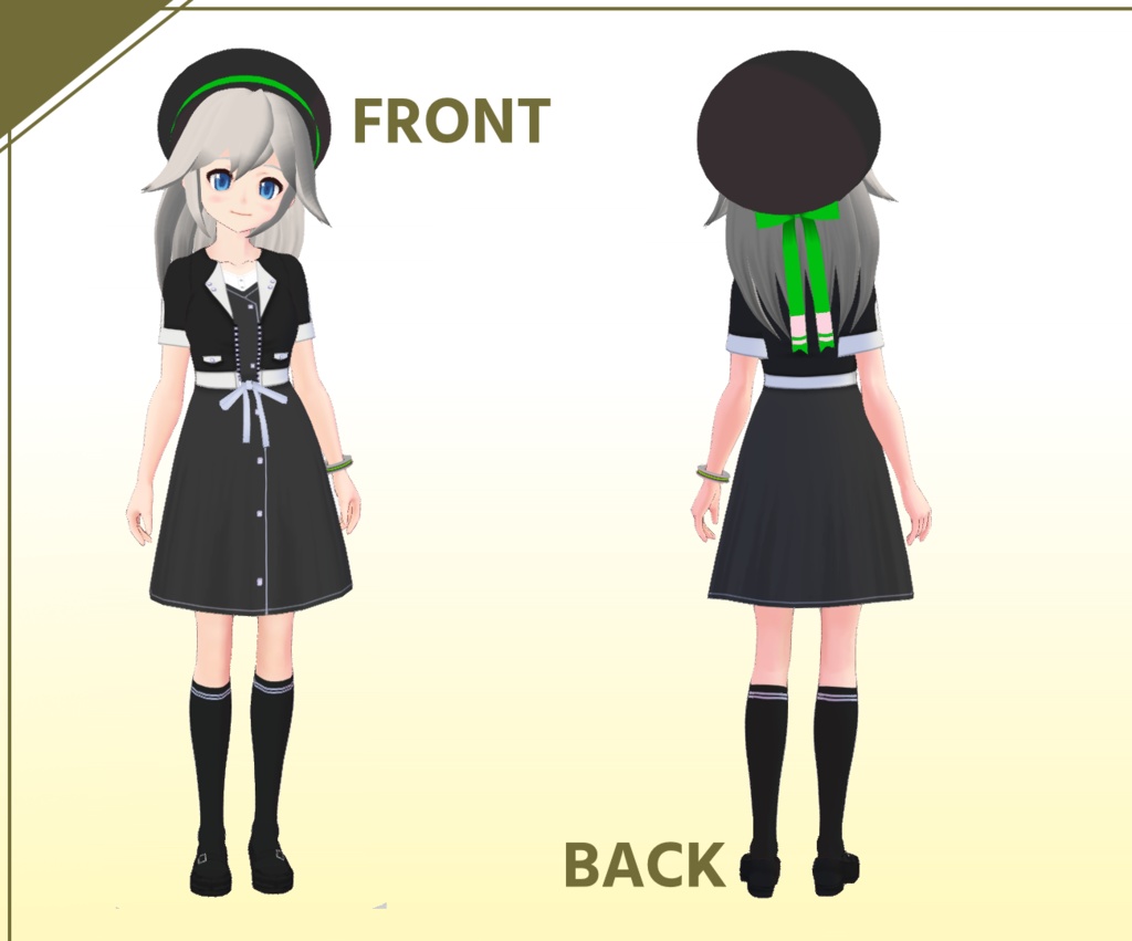 オリジナル3Dモデル「ネリー・テイル」~VRChat対応モデル~