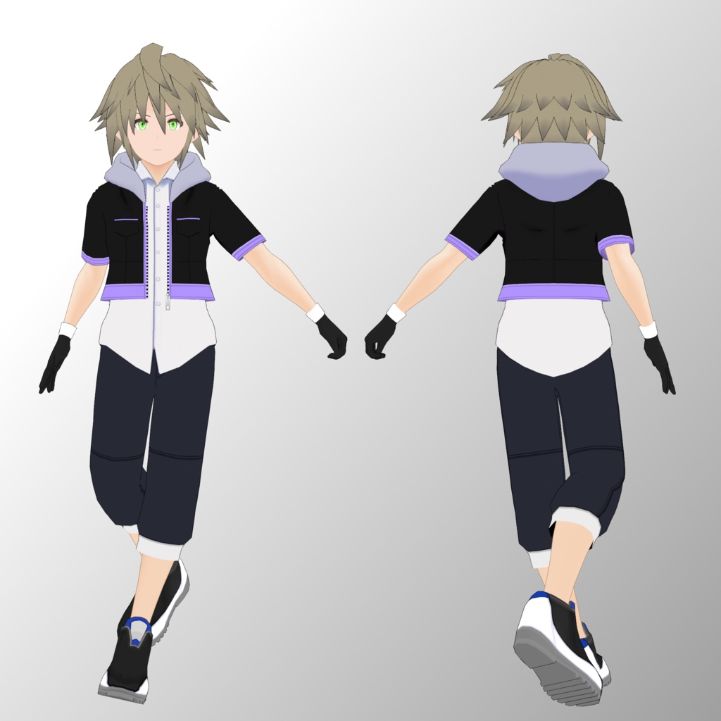 3Dモデル「ブレン・テイル」VRChat(PC&Quest)対応モデル