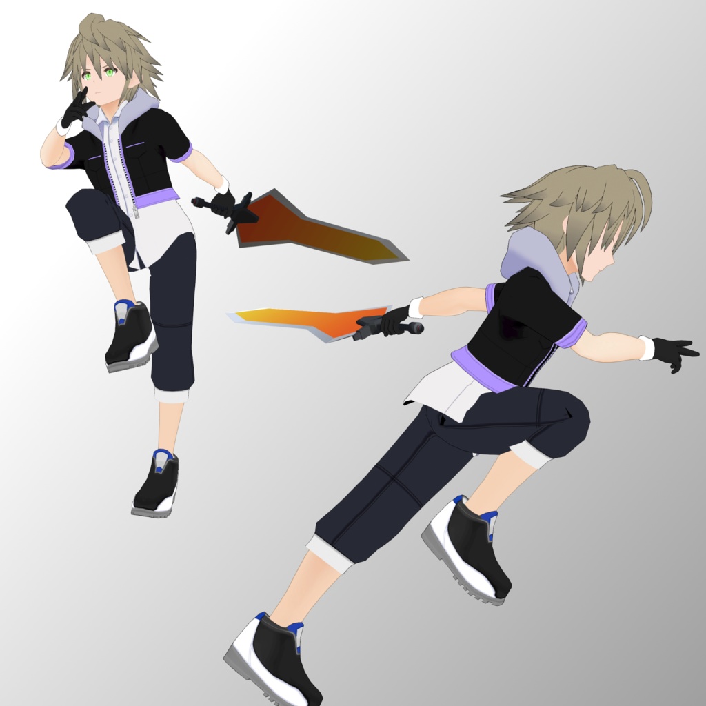 3Dモデル「ブレン・テイル」VRChat(PC&Quest)対応モデル