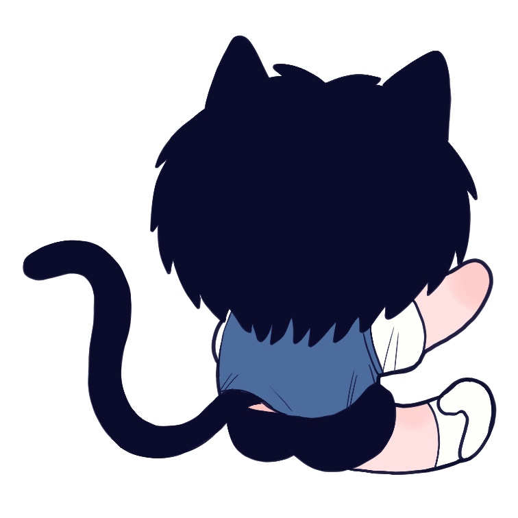 るにゃんしがみつきアクリルバッジ