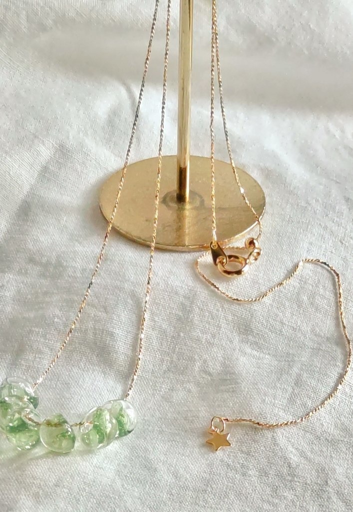 うるうるネックレス※グリーン