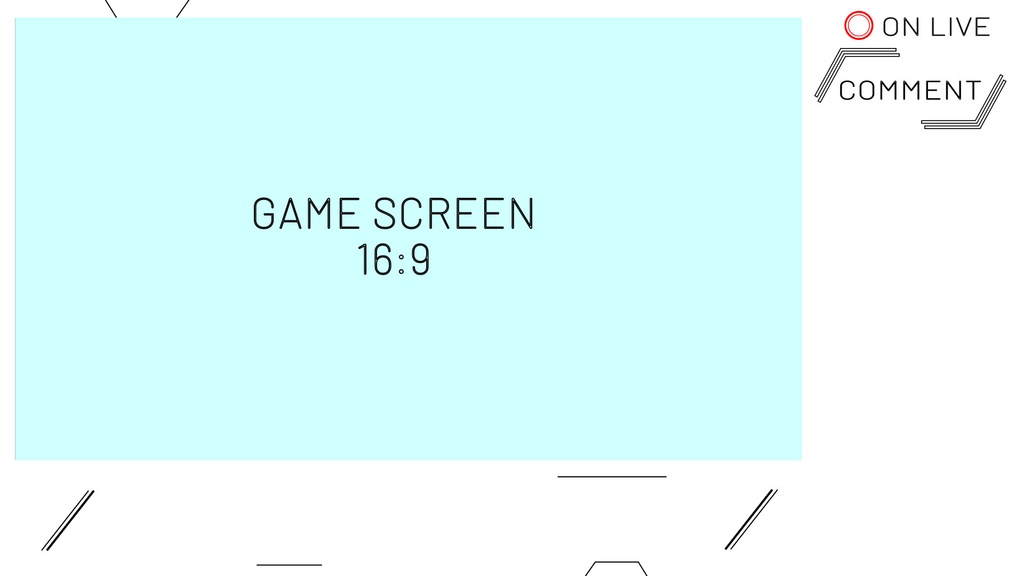 シンプルなゲーム配信用オーバーレイ
