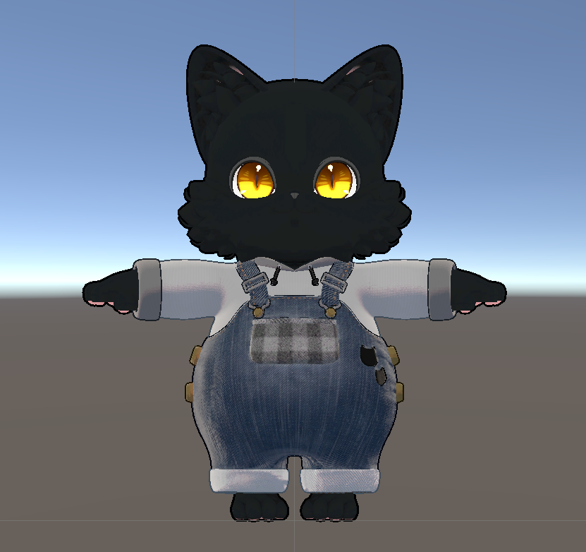 【くうにゃん対応】オーバーオールとパーカー