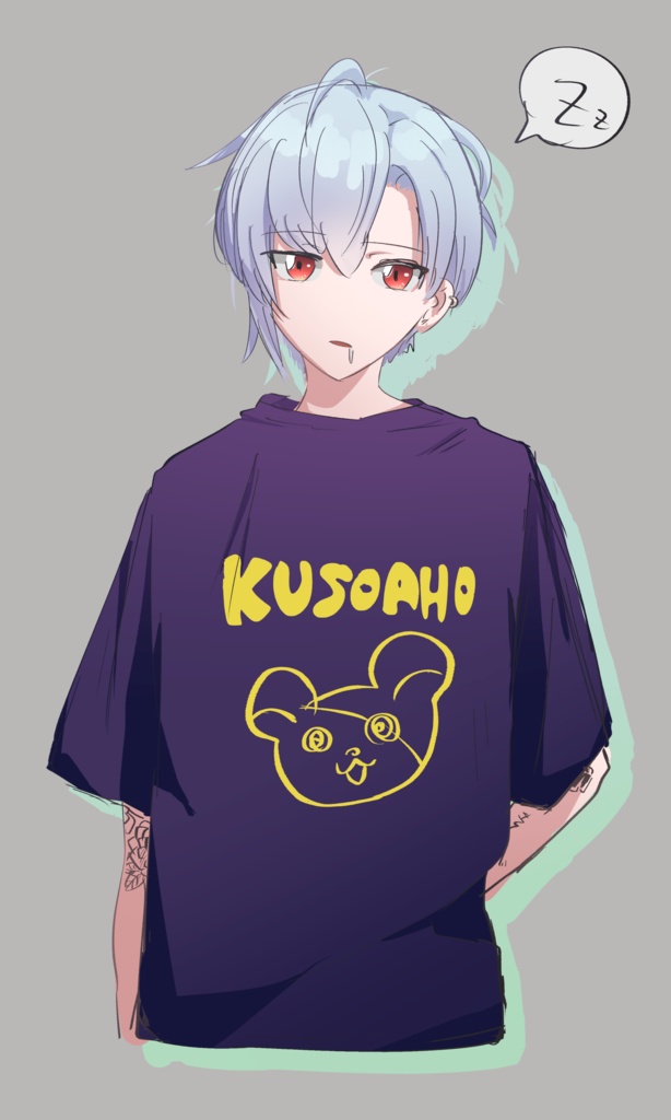 KUSOAHOスウェット-BK