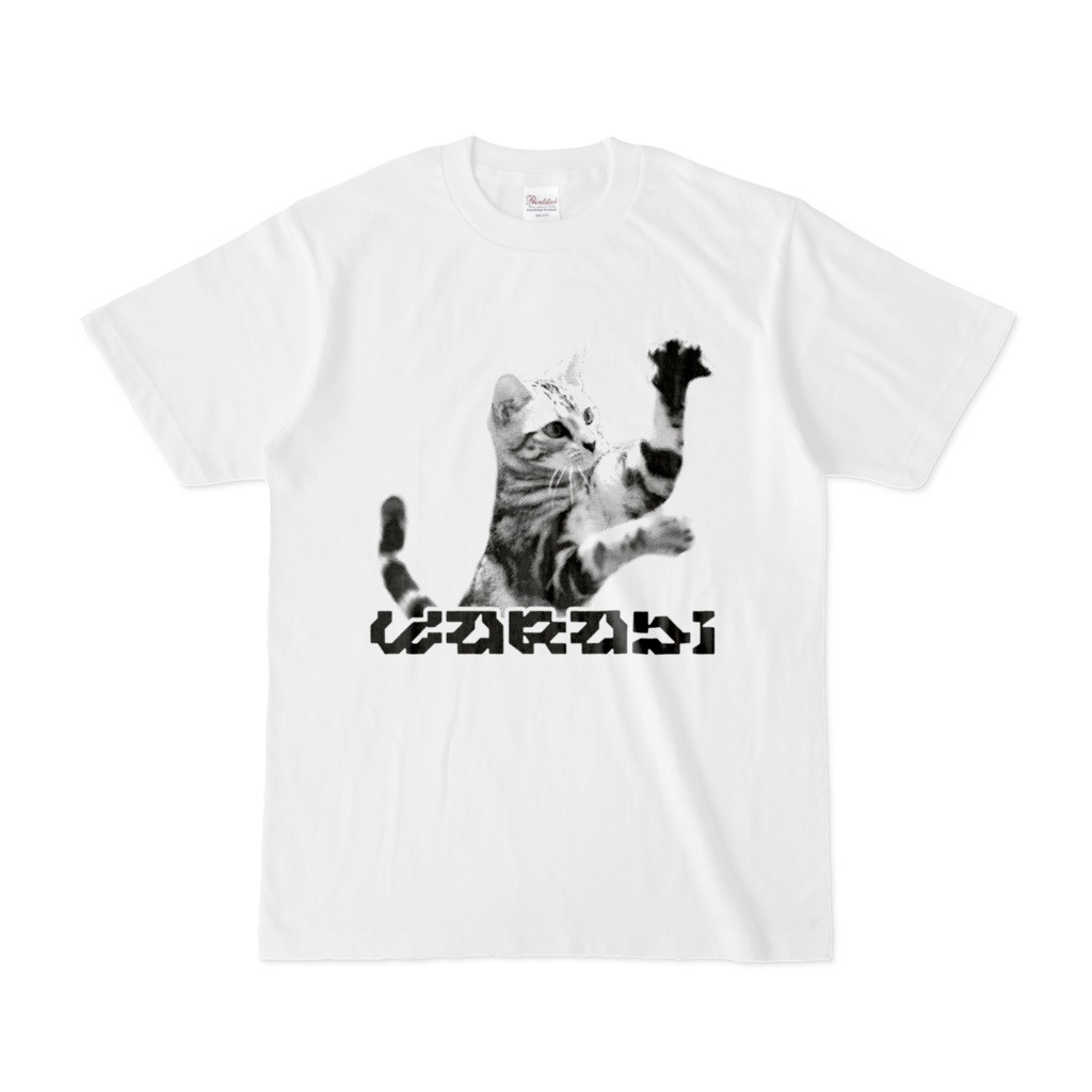 わらびのドット風Tシャツ