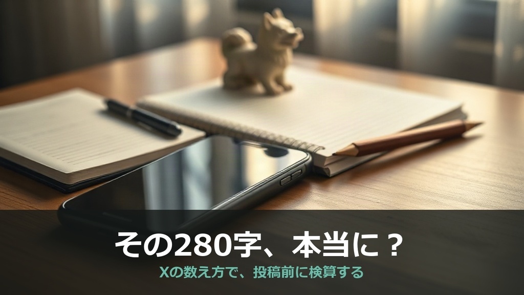 SNS投稿 文字数チェッカー｜Xの「280文字」を正しく数えて、投稿前に上限オーバーを防ぐ