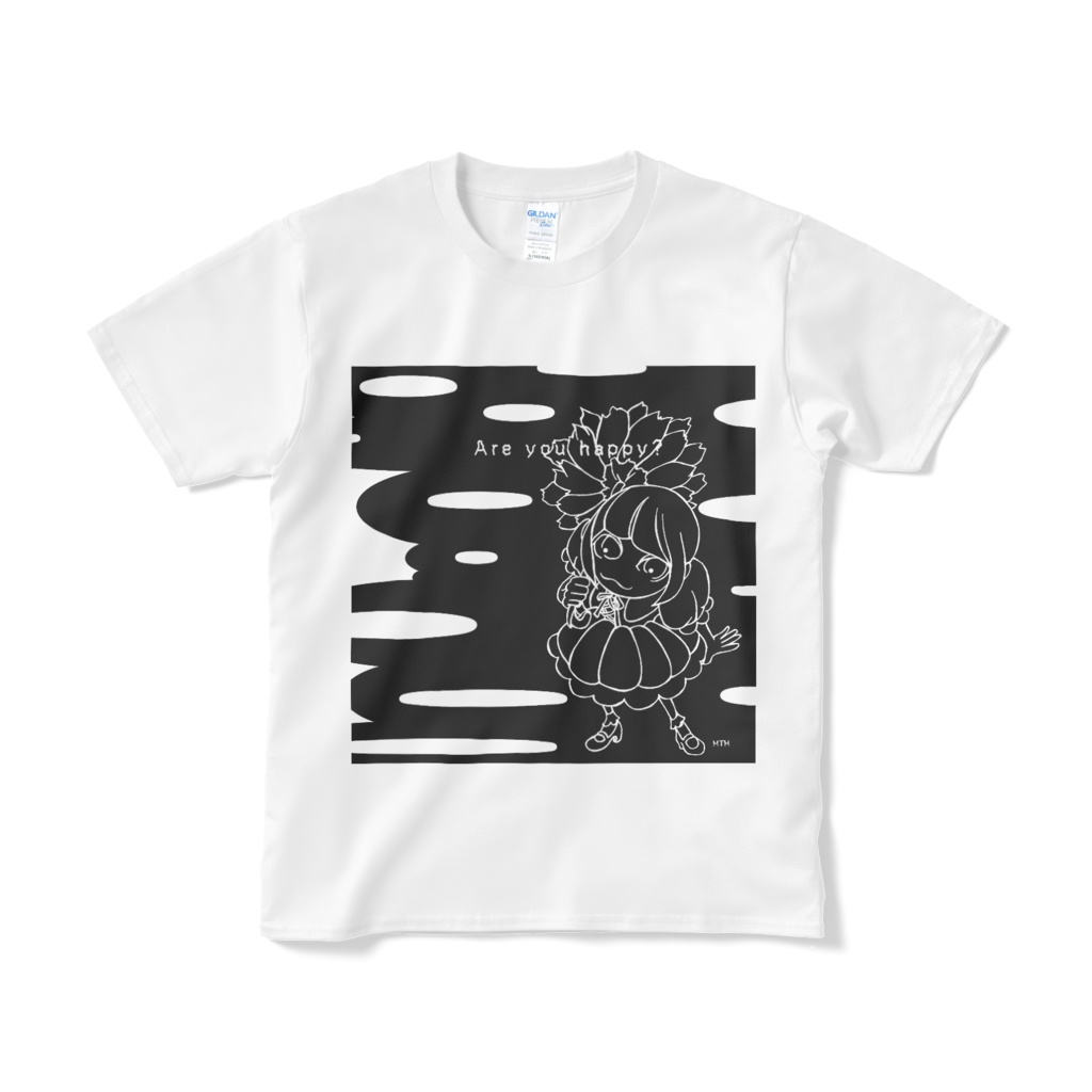 【Tシャツ】Are you happy? (黒)