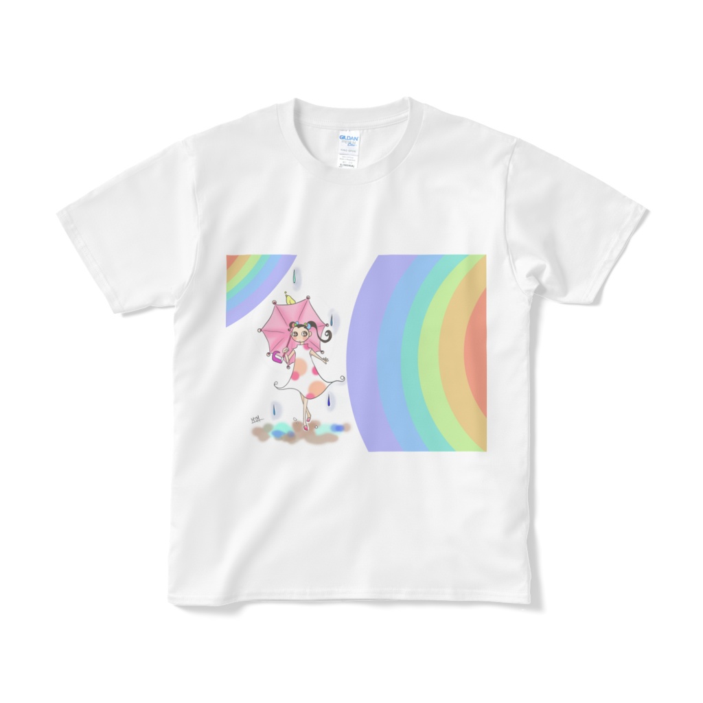 【Tシャツ】雨傘と少女
