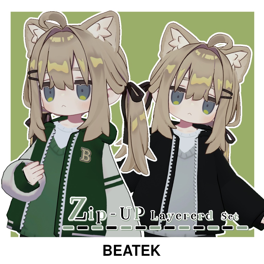 【衣装】BEATEK Zip-UP Layered