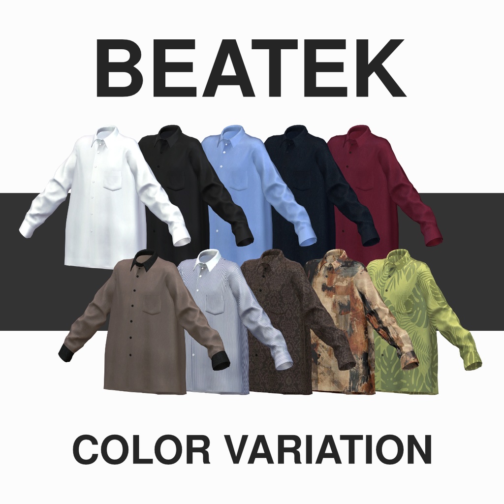 【4アバター対応】Loose Tie Casual Set