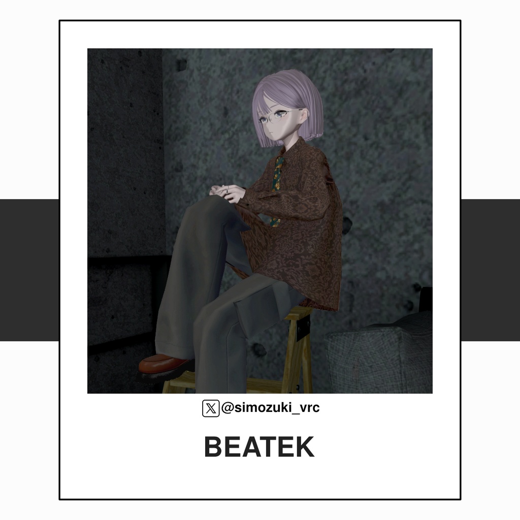 【4アバター対応】Loose Tie Casual Set