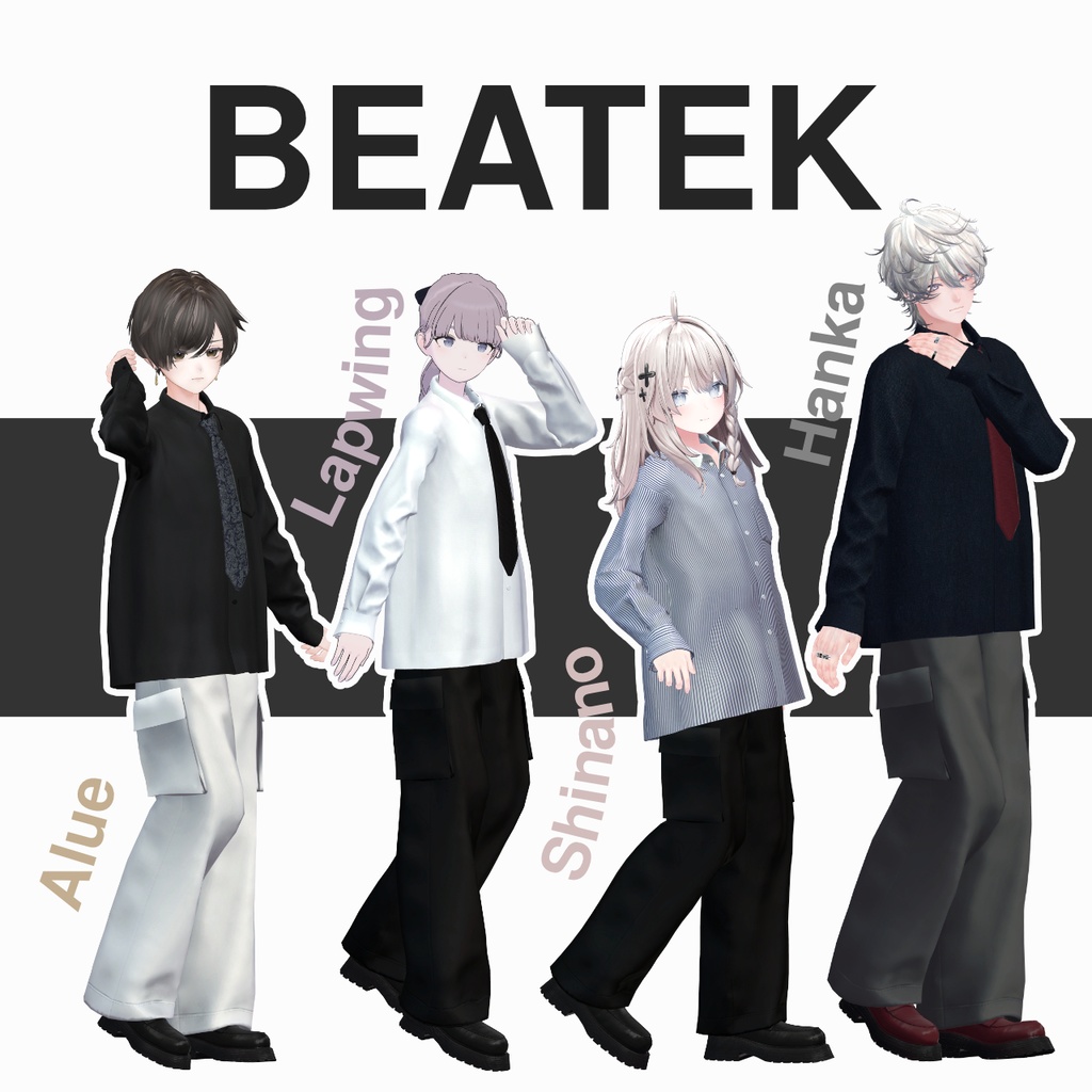 【4アバター対応】Loose Tie Casual Set