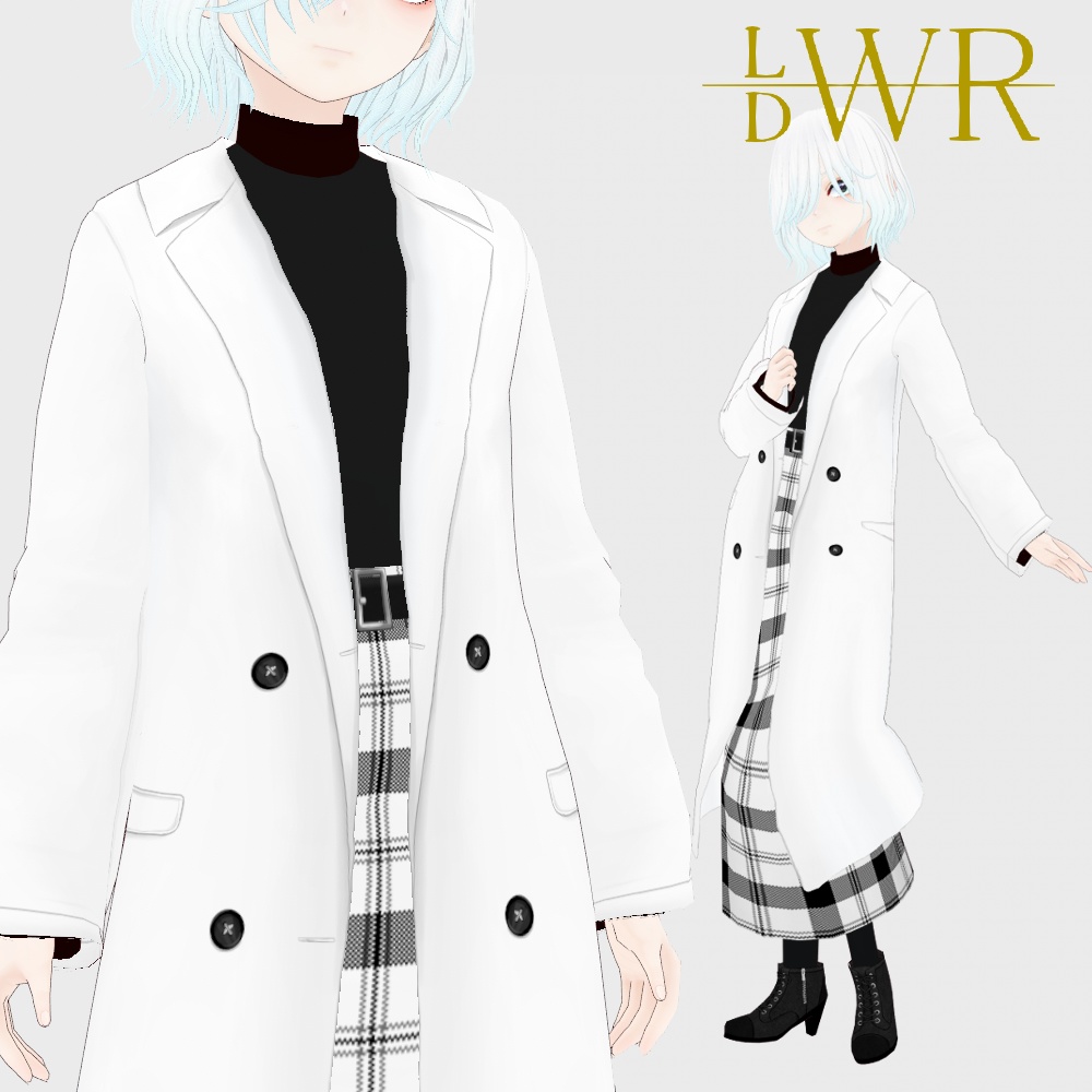 mmd トップ ロング コート