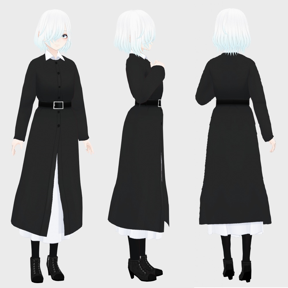 【テクスチャ】襟付き前開きワンピースのようなもの【Vroid正式版対応】