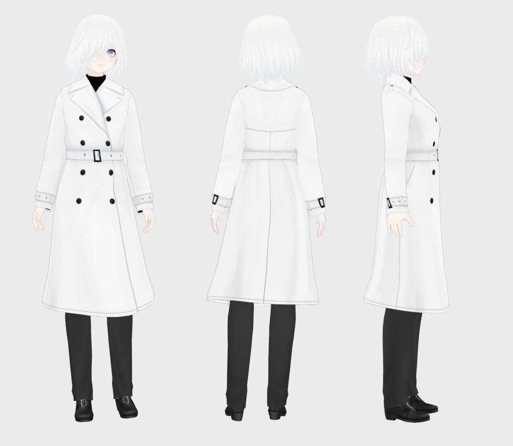 【テクスチャ】シンプルトレンチコート【Vroid正式版対応】