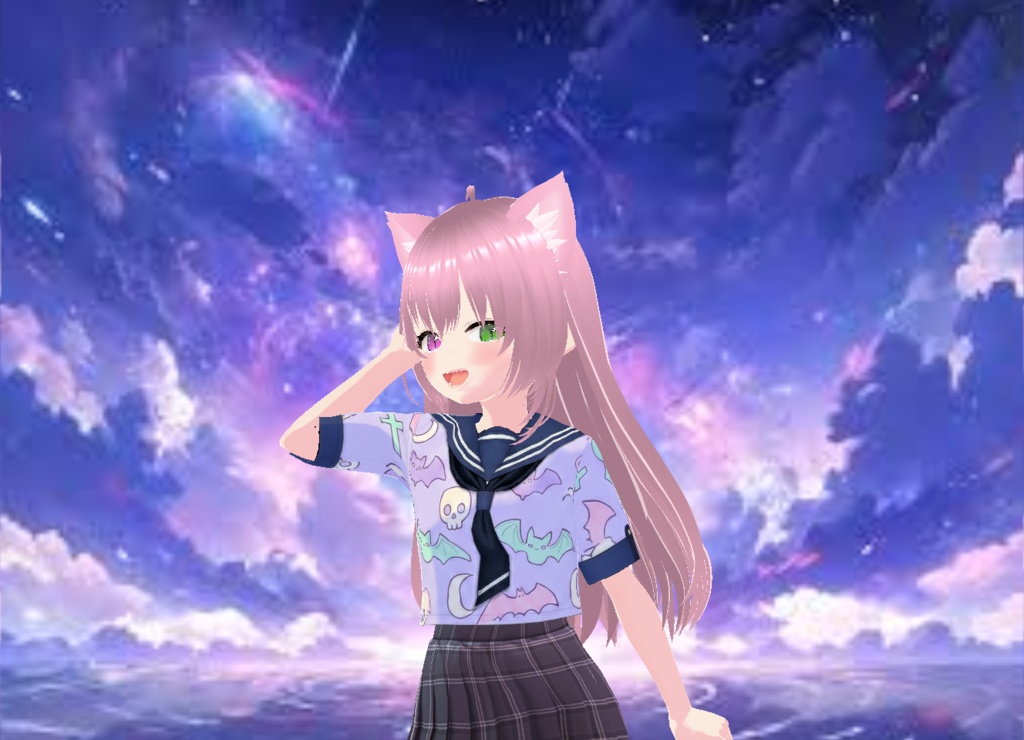 【VRoid】Sailor Top Collection Vol.1 (5 Variations) / 5種類のセーラー服トップス