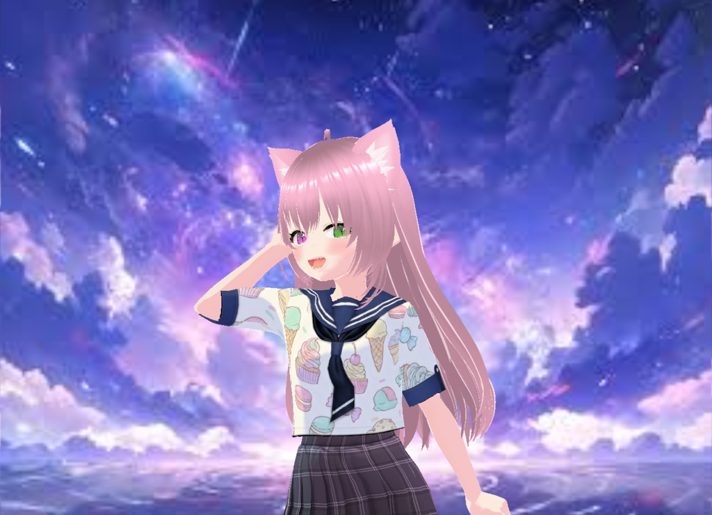 【VRoid】Sailor Top Collection Vol.1 (5 Variations) / 5種類のセーラー服トップス