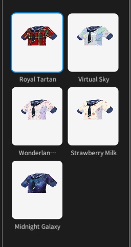 【VRoid】Sailor Top Collection Vol.2 (5 Variations) / 宇宙・レトロ空・ゆめかわ