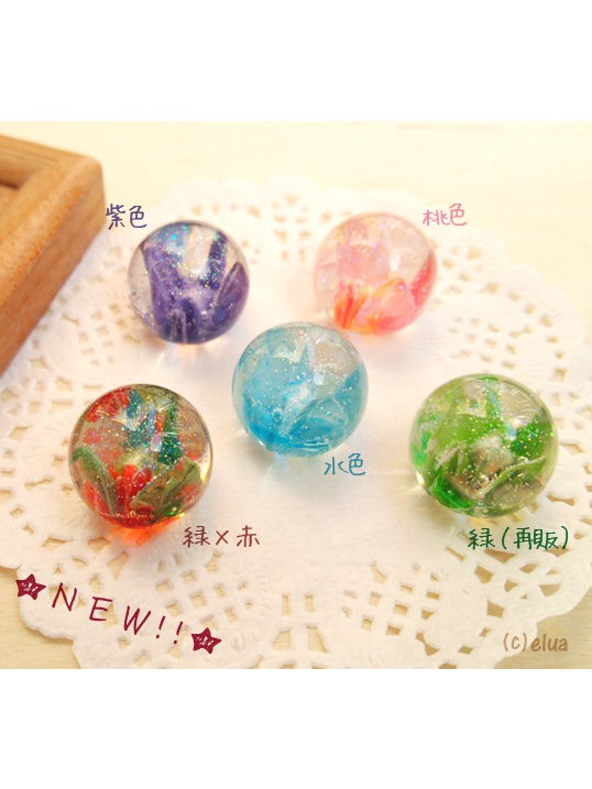 ★イヤホンピアス「和の玉 -鶴- 」