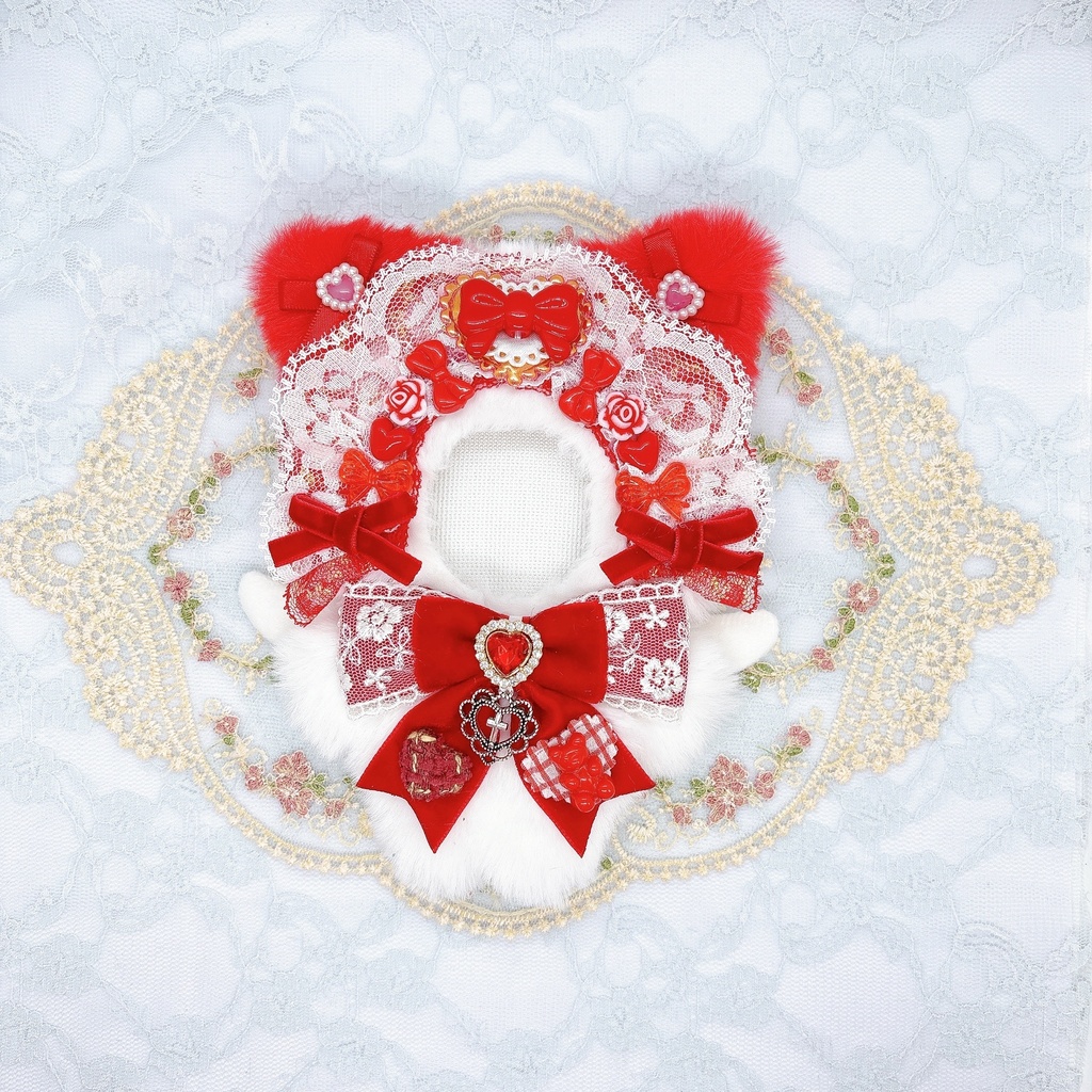 ビーズヘッドドレスねこちゃん