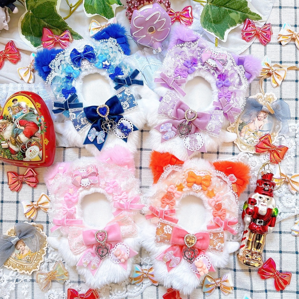 ビーズヘッドドレスねこちゃん