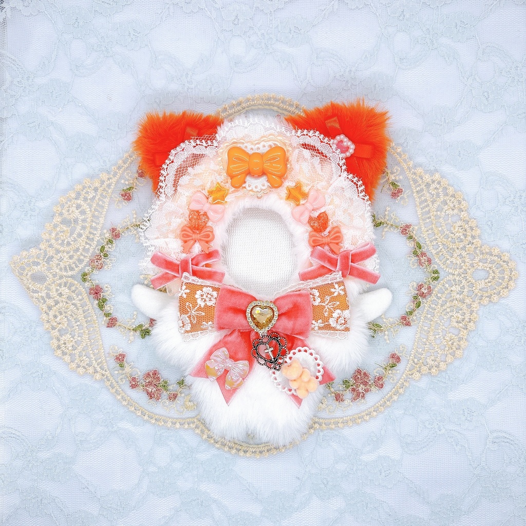 ビーズヘッドドレスねこちゃん