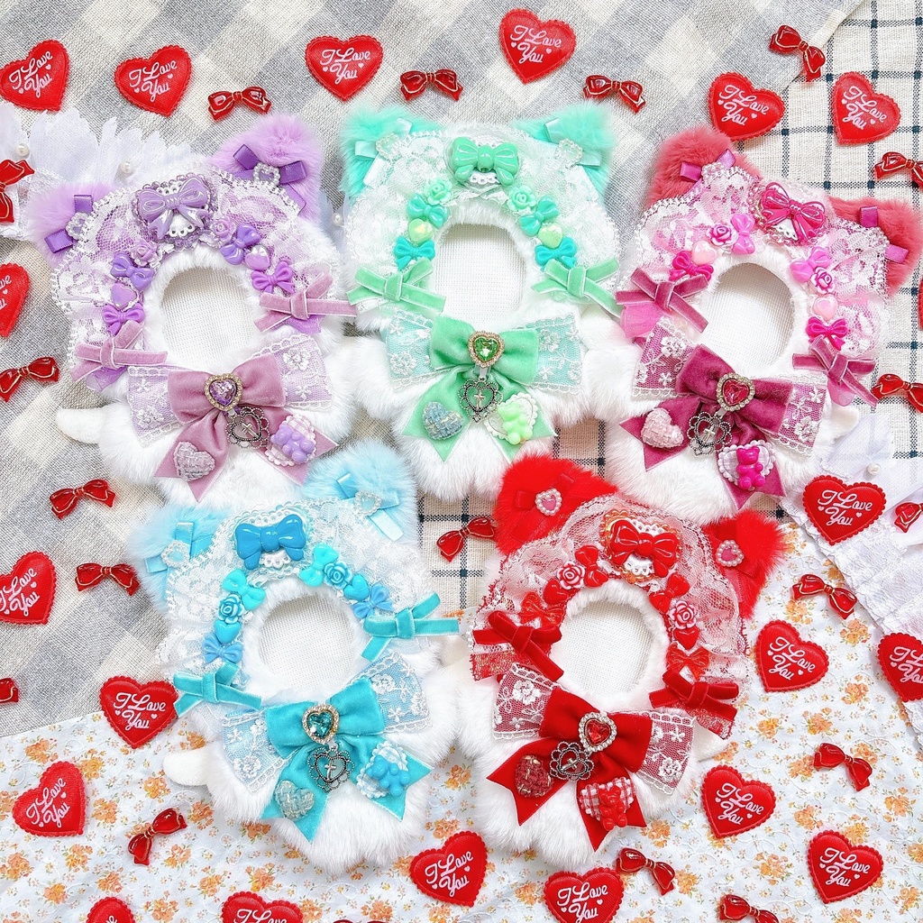 ビーズヘッドドレスねこちゃん