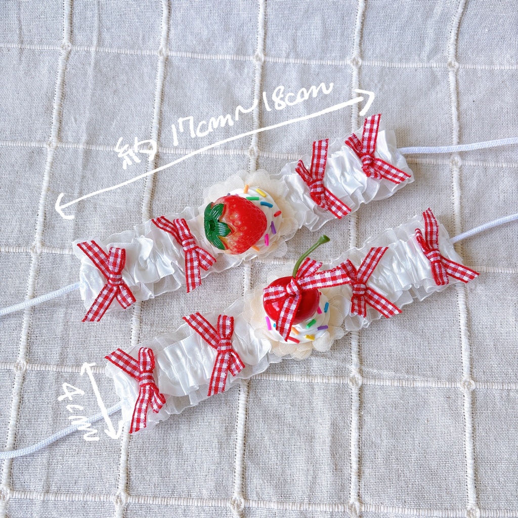 おいしそヘッドドレス🍓🍒🍫🍋