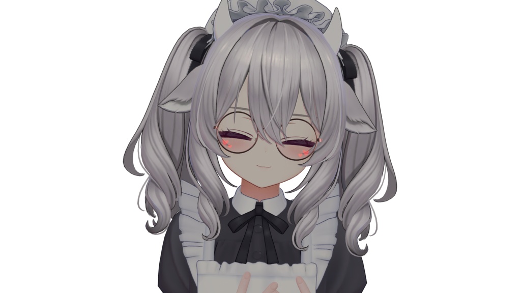 ちゅるかわ♡チーク入り丸メガネ&グラデサングラスセット|VRChat向け
