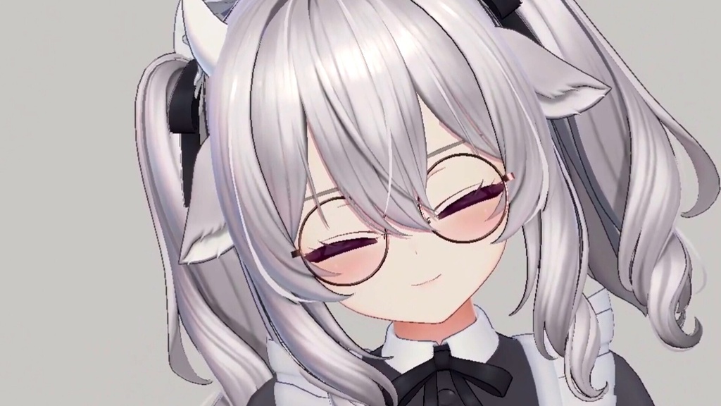 ちゅるかわ♡チーク入り丸メガネ&グラデサングラスセット|VRChat向け